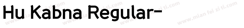 Hu Kabna Regular字体转换